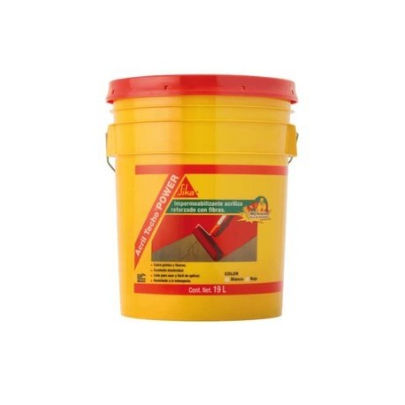 Acril Techo Power 6 años Rojo / Blanco